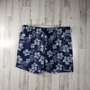 New George mens blue Hawaiian swim shorts size 2XL (44-46)